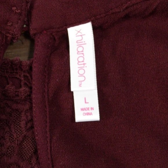Xhilaration Wine Red Blouse - Picture 5 of 6